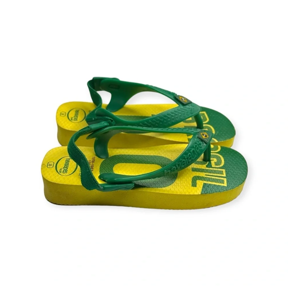 new Havaianas ✪ Ltd Ed FIFA World Cup Walker Sandal ✪ Brazil Yellow Green ✪ 6